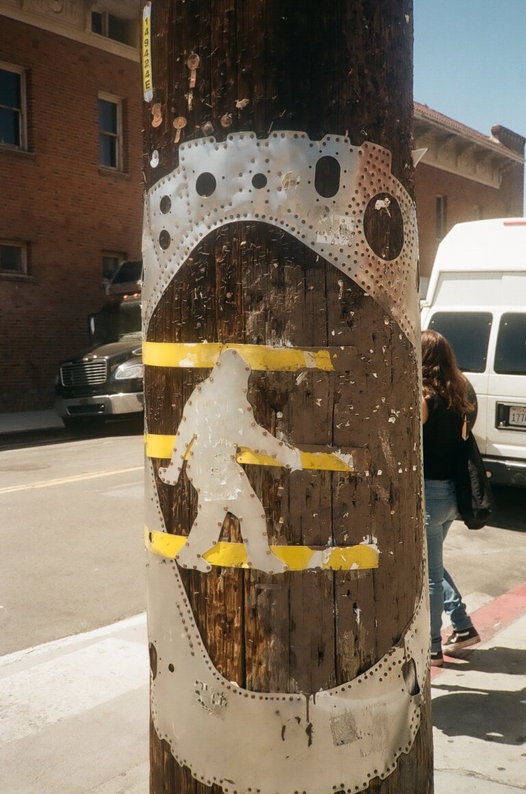 human being engraved in a steel plate